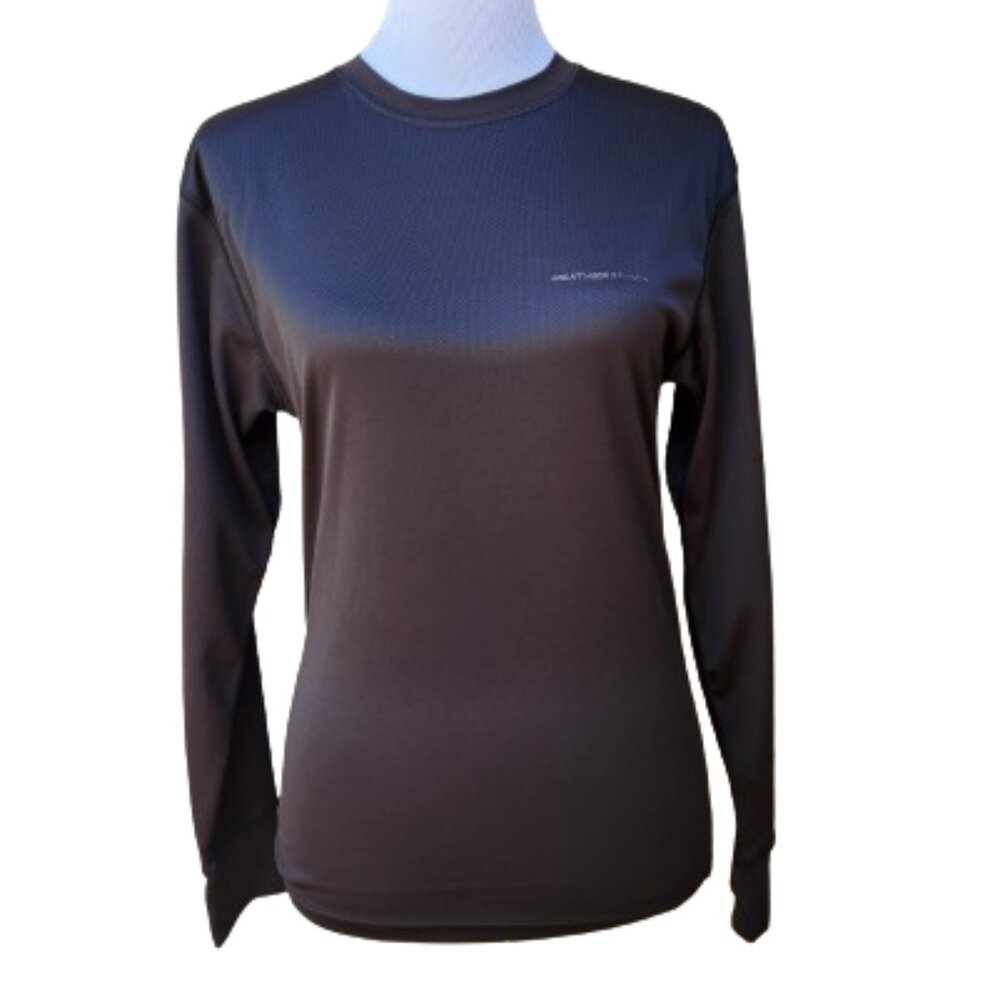 Weatherproof Black Long Sleeve Performance Top Crewneck Workout Fitness